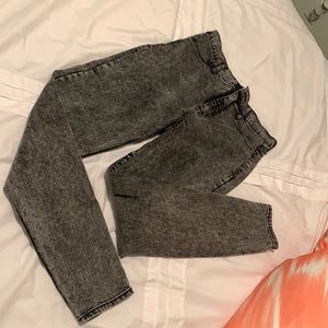 Fashion Nova, black acid Wash jean, 7/28